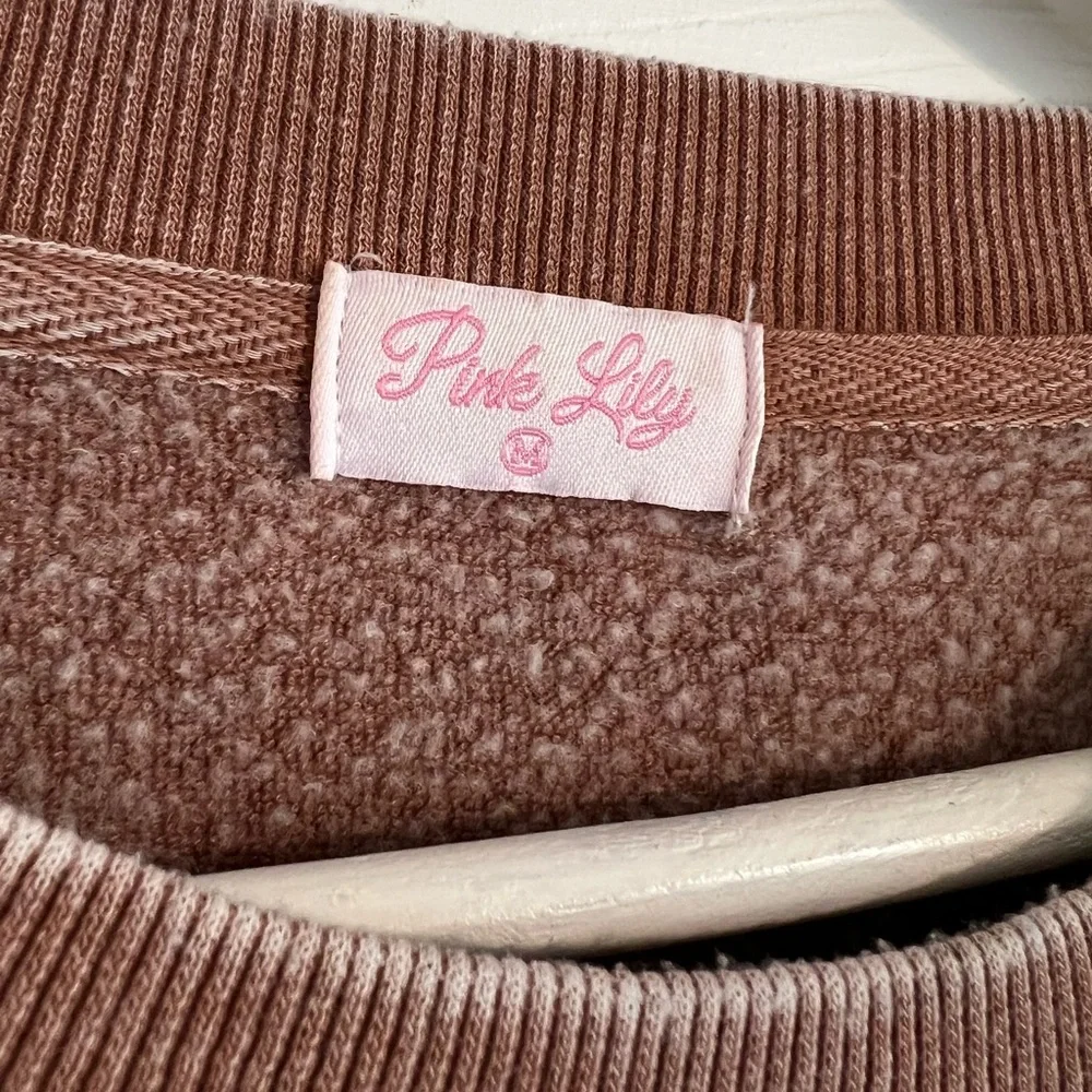 Pink Lily | Brown Spice Spice Baby Sweatshirt - Picture 3 of 4